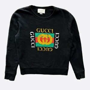 Gucci Black Logo Sweater S